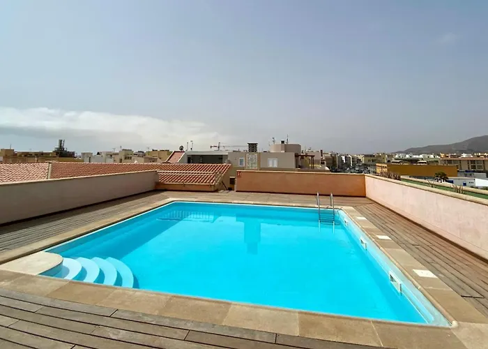 With Rooftop Pool - Tideview * Corralejo